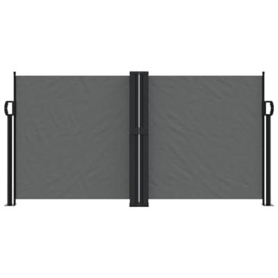 Windscherm uittrekbaar 120x1000 cm antraciet
