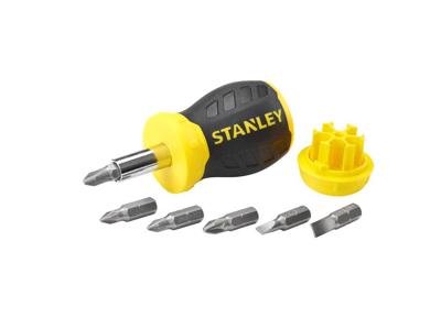 Stanley Multibit Stubby schroevendraaier met 6 bits