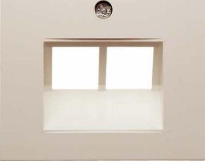 Centraalplaat UAE doos 2 x RJ45 Berker S1 creme 14098982