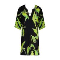 Lise Charmel Fleurs de Nuits Overhemdjurk zwart/ groen bloemen ASB4488 - thumbnail