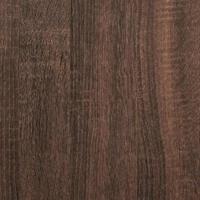 Schoenenrek 60x25x81 cm bewerkt hout bruin eikenkleur - thumbnail