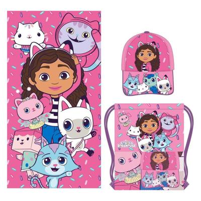 Badhanddoek Gabby's Dollhouse Roze