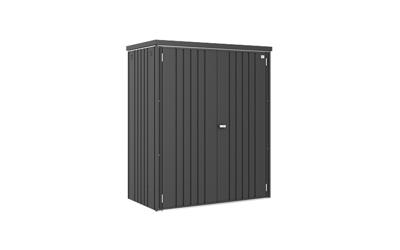Biohort metalen tuinkast 150 Dubbele deur donkergrijs 155x83x182,5 cm- Plat dak- Metaal- Biohort Biohort metalen tuinkast 150 Dubbele deur donkergrijs 155x83x182,5 cm- Plat dak- Metaal- Biohort