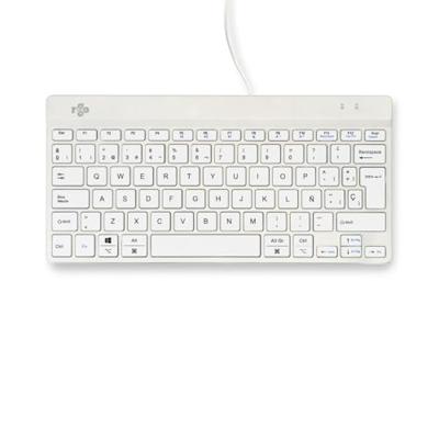 R-Go Tools Compact Break toetsenbord Wit Qwerty Spaans