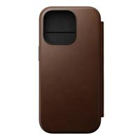Nomad Modern Leren Folio iPhone 16 Pro Bruin - thumbnail