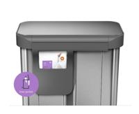 Simplehuman Prullenbak Liner Pocket Recycler 24 + 34 liter Zilver - thumbnail