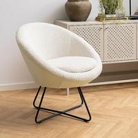 Bendt Fauteuil 'Lærke' Teddy, kleur Beige - thumbnail