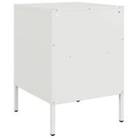 Nachtkastje 36x39x50,5 cm staal wit - thumbnail