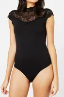 Kanten body - Naya Bodystocking - Mouwloze microfiber kanten lingerie body - thumbnail