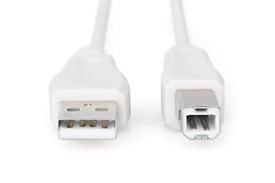 Digitus AK-300102-018-E USB-kabel USB 2.0 USB-A stekker, USB-B stekker 1.80 m Beige Digitus AK-300102-018-E USB-kabel USB 2.0 USB-A stekker, USB-B stekker 1.80 m Beige