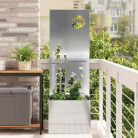 VidaXL Tuin privacy screen fretwerk zilver 50 x 32 x 150 cm - thumbnail