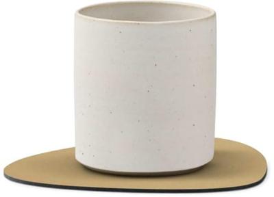 LIND DNA - Glass Mat Curve - Onderzetter 10cm Nupo Khaki