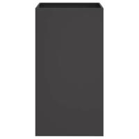VidaXL Plantenbak 42x38x75 cm staal zwart - thumbnail