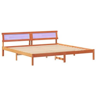 Bedframe Wasbruin 180 x 200 cm Massief grenenhout
