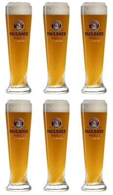 Paulaner Bierglazen Weizen - 500 ml - 6 stuks