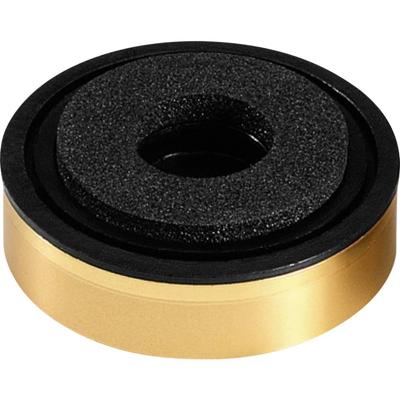 Monacor HF-35G Apparaatvoet Goud, Zwart 1 stuk(s)