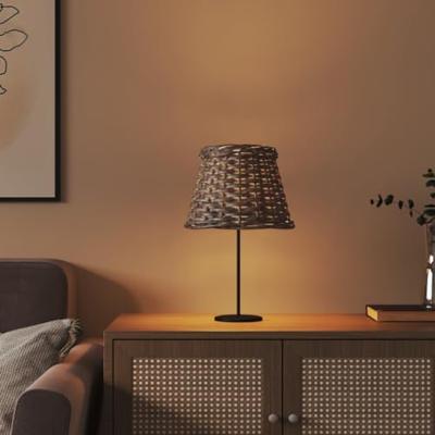 VidaXL Lampenkap ø15x12 cm wicker bruin