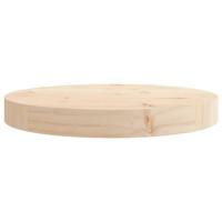 Tafelblad rond 30x3 cm massief grenenhout - thumbnail