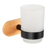 Wenko Turbo-Loc badkamer accessoires Orea Bamboo (Tandenborstelbeker) - thumbnail