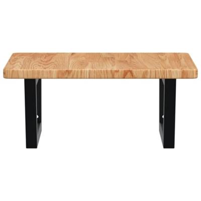 Badkamer wandschap staal en massief eikenhout