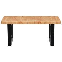 Badkamer wandschap staal en massief eikenhout - thumbnail