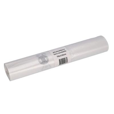 Afvalzak cleaninq 70x110cm rcycld t25 120l transp | 15 stuks