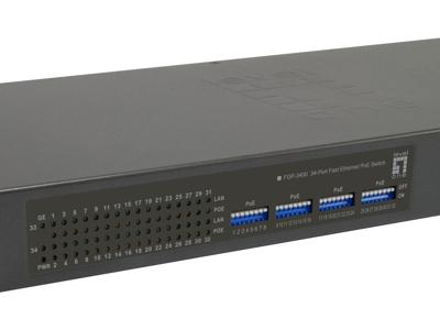 LevelOne FGP-3400W250 Unmanaged Fast Ethernet (10/100) Power over Ethernet (PoE) Zwart
