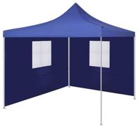 Vouwtent met 2 wanden 3x3 m blauw - thumbnail