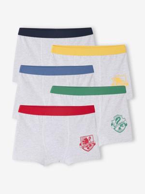 Set van 5 boxers met embleem HARRY POTTER® marineblauw Set van 5 boxers met embleem HARRY POTTER® marineblauw