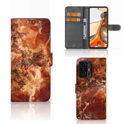 Xiaomi 11T | 11T Pro | Bookcase | Marmer Bruin