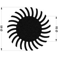 Fischer Elektronik 10021497 SK 572 20 SA LED-koellichaam 2.15 K/W (Ø x h) 85 mm x 20 mm - thumbnail