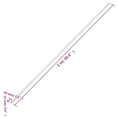 VidaXL Kabelgoot 30x15 mm 30 m pvc