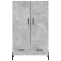 Hoge kast 69,5x31x115 cm bewerkt hout betongrijs - thumbnail