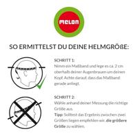 Melon Urban active fietshelm zwart/wit maat 46-52 cm - thumbnail