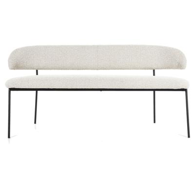 Eleonora Eetkamerbank 'Luka' Bouclé, 160cm, kleur Beige