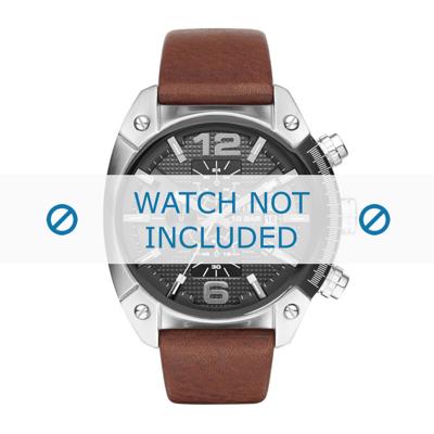 Horlogeband Diesel DZ4381 / DZ1910 Leder Bruin 24mm