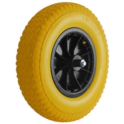 Talen Tools Kruiwagenwiel kunststof anti-lek | Geel