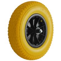 Talen Tools Kruiwagenwiel kunststof anti-lek | Geel - thumbnail