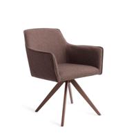 Jesper Home Draaibare Eetkamerstoel 'Hofu' Turn Brown, kleur Potters Clay - thumbnail