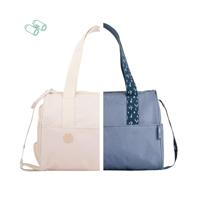 Badabulle Luiertas in Pocketstijl - Aankleedkussen, Geïsoleerde hoes, Etui, Inclusief kinderwagenbevestigingen, Crème - thumbnail