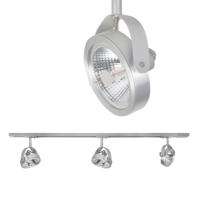 Highlight Railsysteem Trackline 100 cm + 3 Malta spots mat chroom - thumbnail
