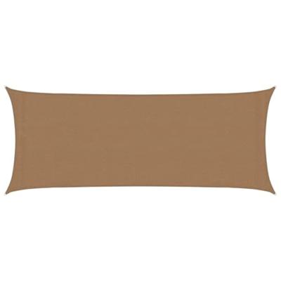VidaXL Zonnezeil 160 g/m² 2x5 m hdpe taupe