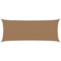 VidaXL Zonnezeil 160 g/m² 2x5 m hdpe taupe - thumbnail
