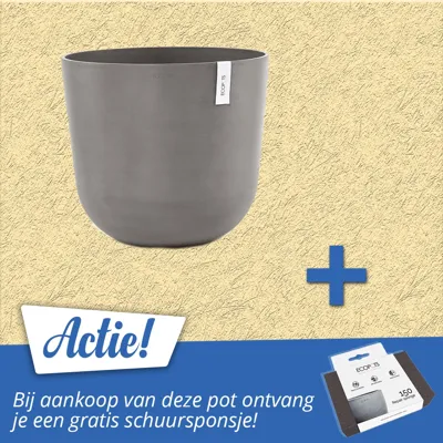 Ecopots Oslo kunststof bloempot Taupe - Ø 52,5 cm Ecopots Oslo kunststof bloempot Taupe - Ø 52,5 cm