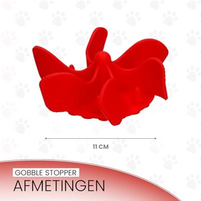 Eat Slow Live Longer Gobble Stopper M Red