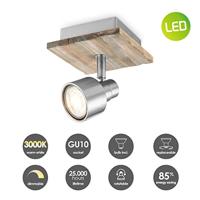 Light depot - LED opbouwspot Drift - 12 cm - mat staal - Outlet - thumbnail