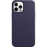 Apple Leather MagSafe Case iPhone 12 Pro Max Deep Violet - thumbnail