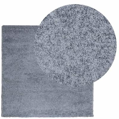 Vloerkleed shaggy hoogpolig modern 200x200 cm blauw - thumbnail