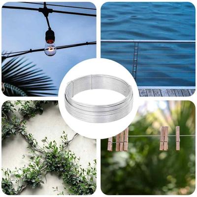 VidaXL Hek binddraad zilver 25 m warm verzinkte draad