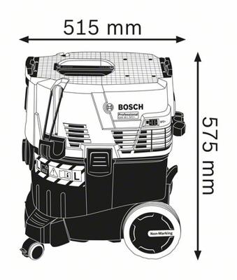 Bosch Professional GAS 35 L SFC+ Nat- en droogstofzuiger - 06019C3000